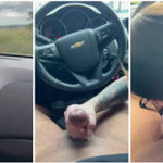 Caiu na net Larissa Schmidt Pagando boquete pro namorado no carro