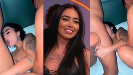 Video da Mc Mirella fodendo com dois marmanjos na frente do corno