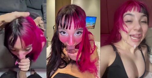 Video Pornô Belle Belinha chupando a rola do marmanjo comprometido