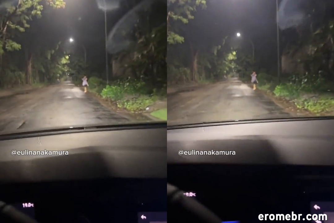 Lina Nakamura transando com motorista negão do uber