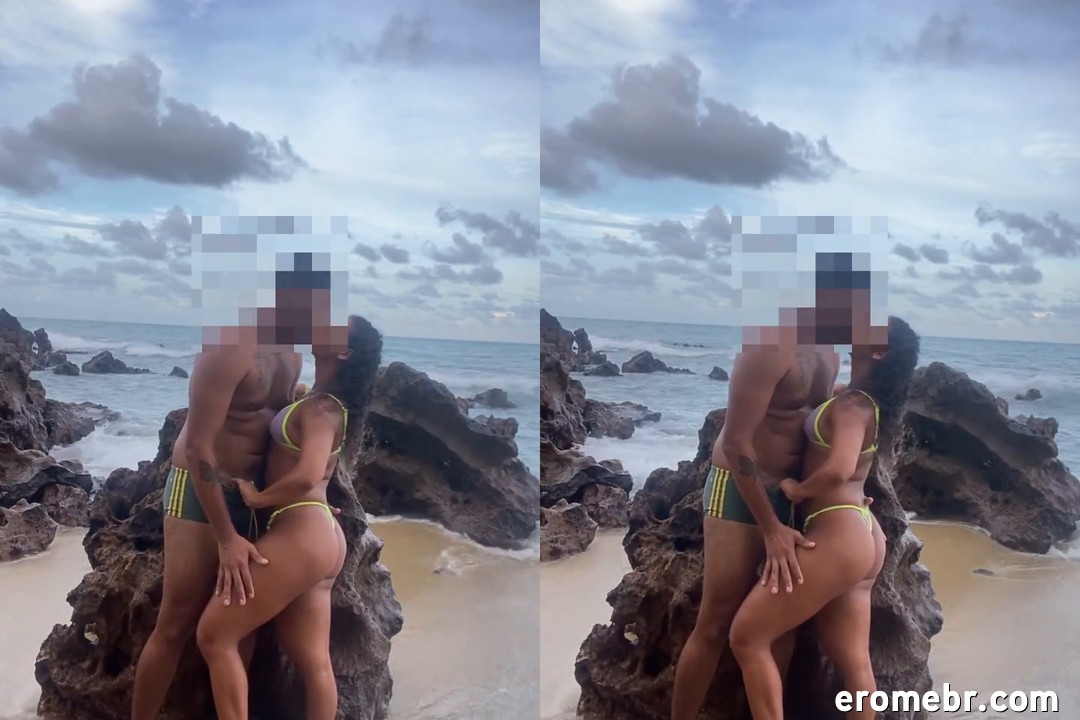 Video de Jessica Karoline transando dando a buceta na praia